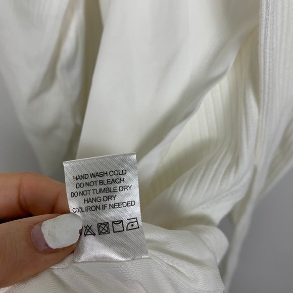 NEW Lovers and Friends Arlo Midi Mini Slit Wrap Dress White XS - Picture 12 of 12